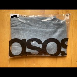 ASOS DESIGN organic mid rise 90s straight leg jeans in light wash